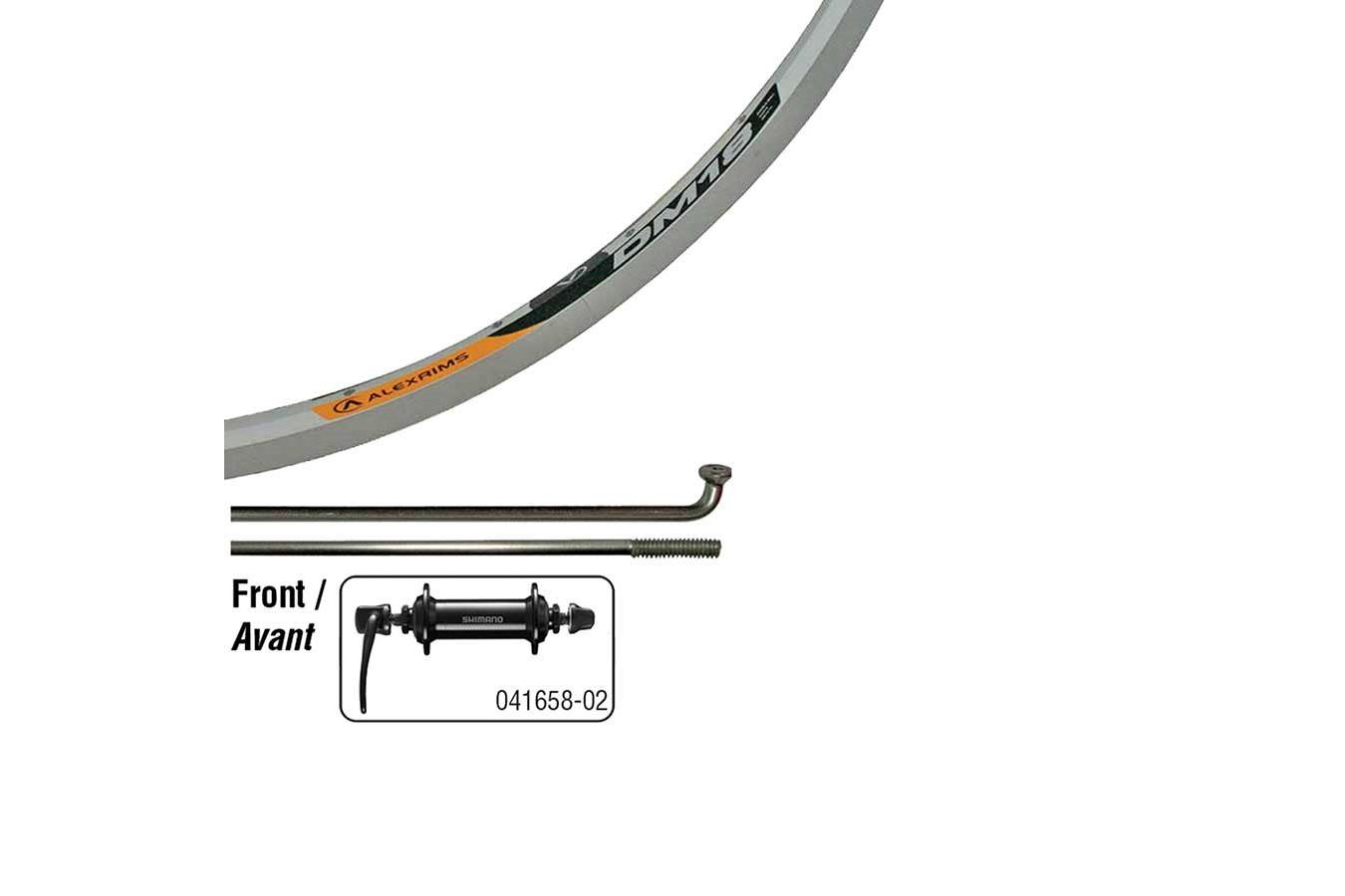 Alex DM18 26'' Silver/ Shimano Tourney 500 Revolution Cycle