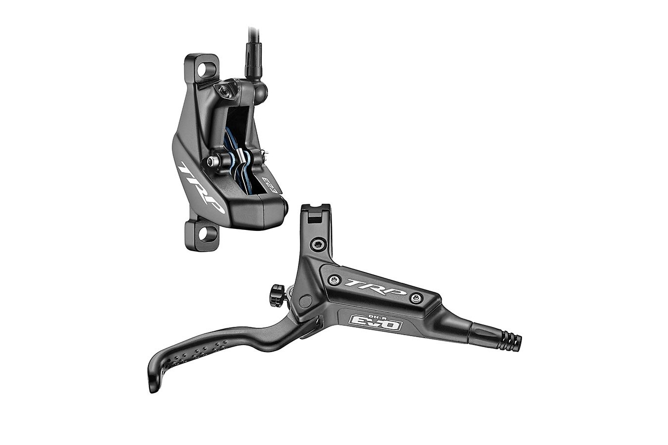 TRP Disc Brake DH-R EVO MTB Hydraulic Left Post Mount 320grams Black Disc Not Included