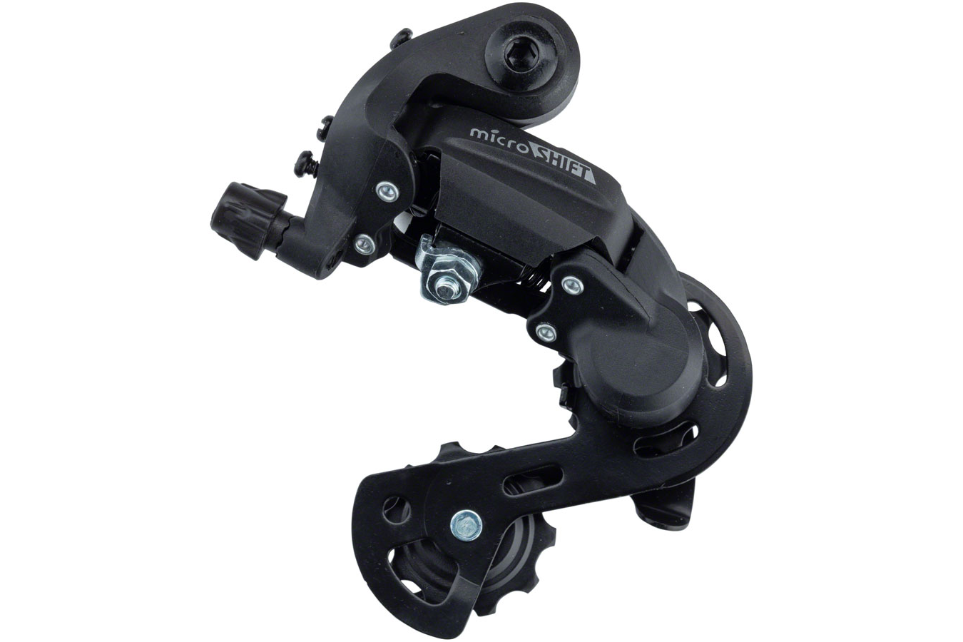 microSHIFT M21 Rear Derailleur - 6,7 Speed, Short Cage, Black