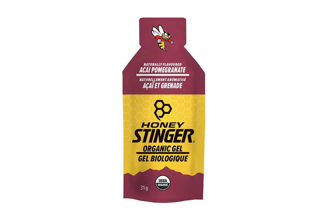 Honey Stinger Organic Energy Gel Box of 24 Acai & Pomegranate