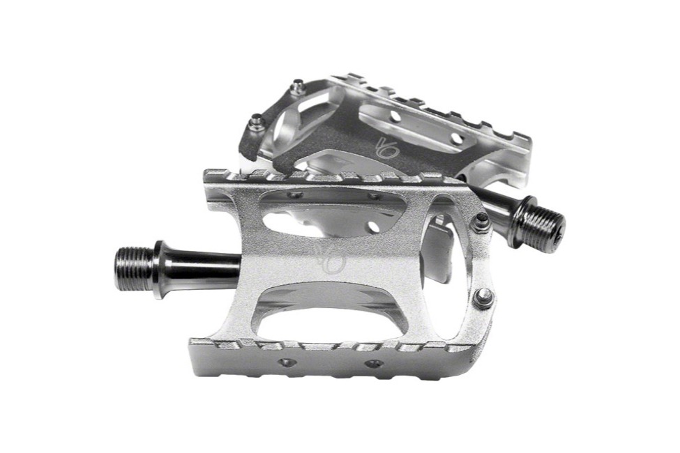 Velo Orange Touring Pedals - Platform, Aluminum, 9/16", Silver