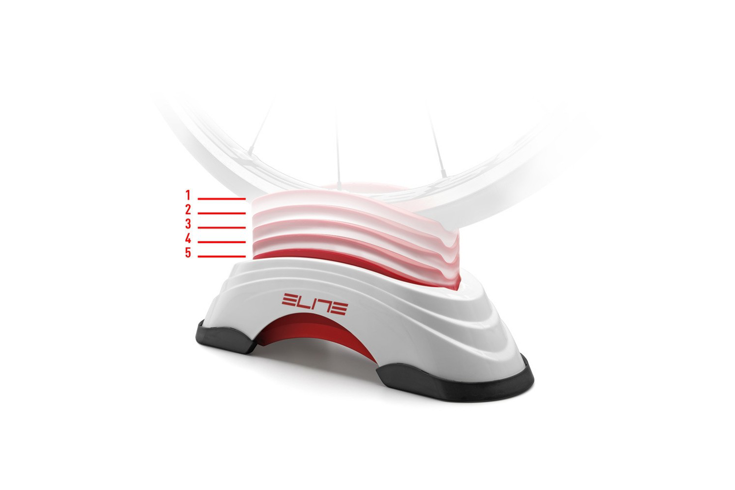 Support De Roue Avant Réglable Elite SU-STA - Simule Pentes Jusqu'à 6%, 5 Niveaux - Pour Home-trainer