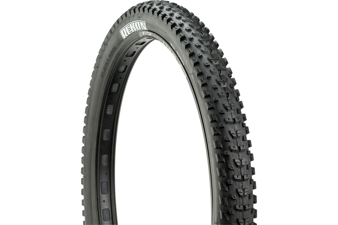 Maxxis Tire Rekon 29in x 2.4in F60 Dual Compound EXO Wide Trail TR Tubeless Ready Folding Black