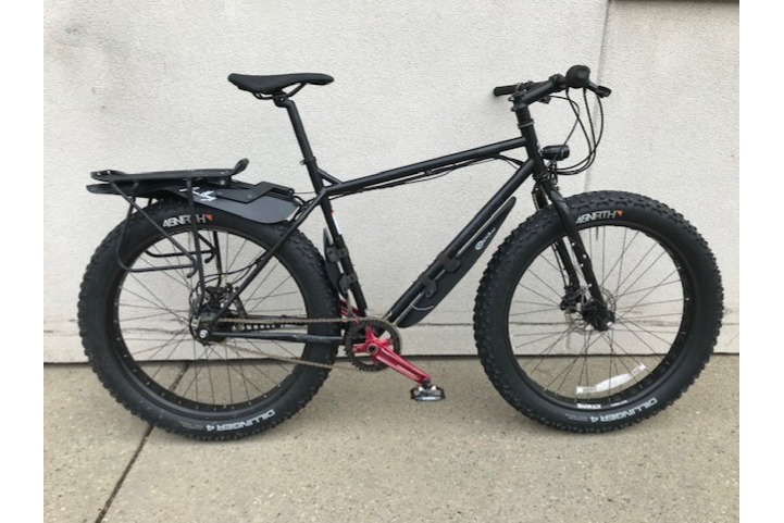 USED Surly Pugsley Rohloff hub custom build 20" Large black