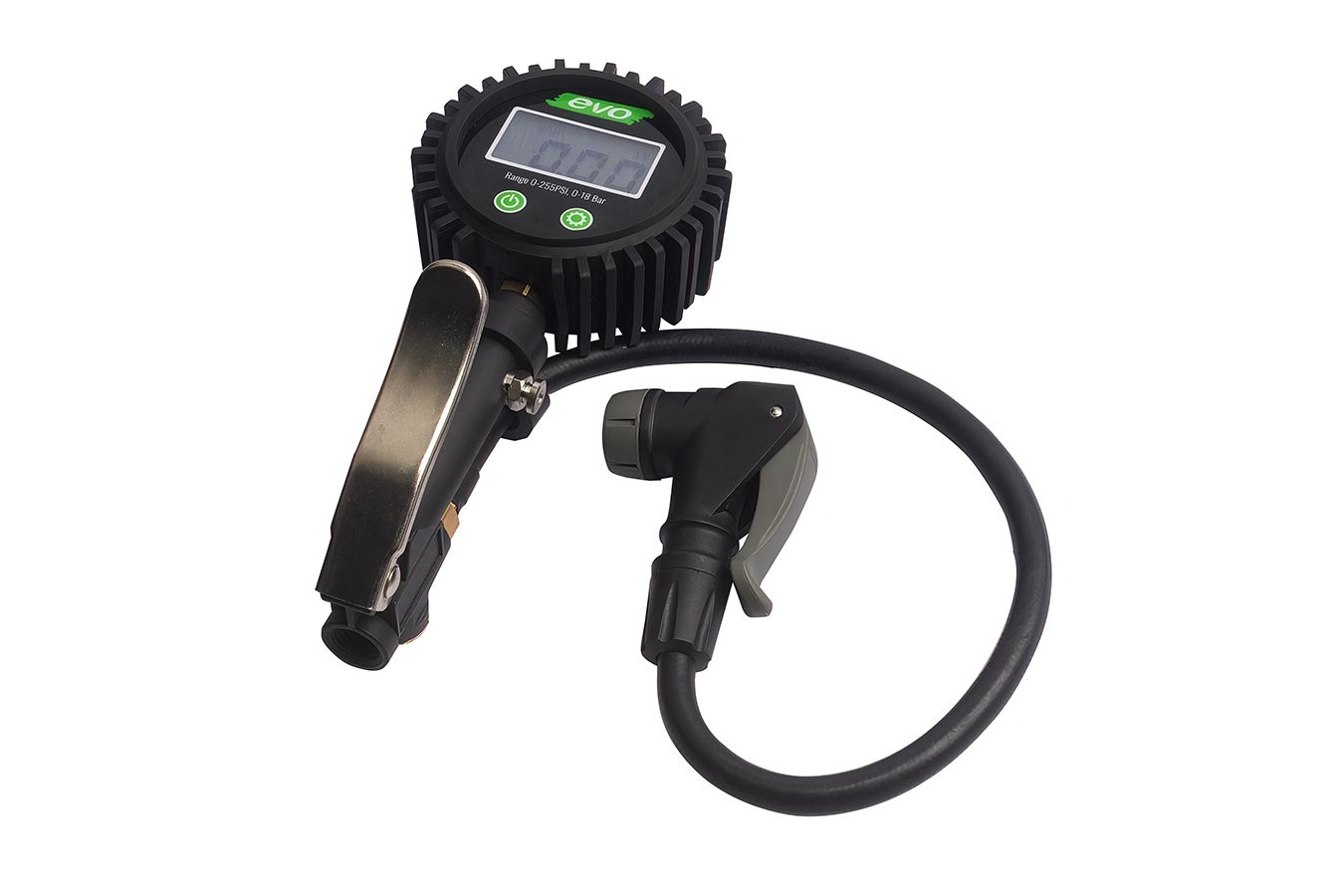 EVO Shop Inflator DSI-1 with Pressure Gauge for Presta or Schrader Valve