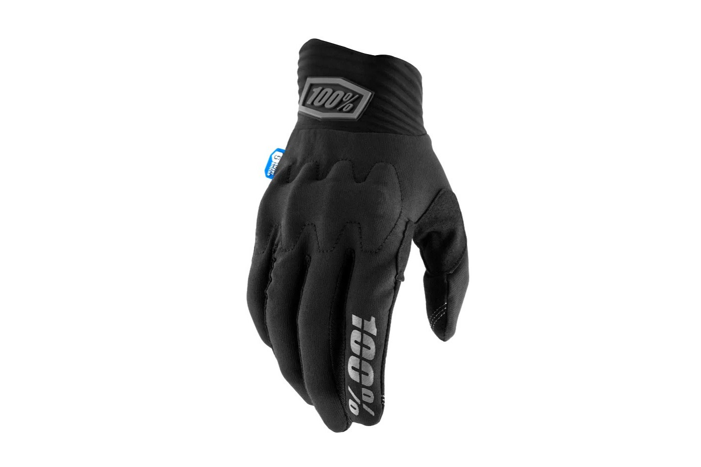100%, Cognito Smart Shock Gloves, Adult, M, Black