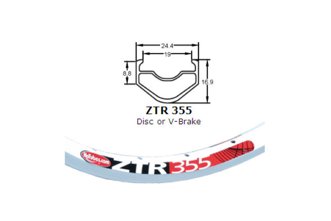 Stans NoTubes Rim ZTR355 32hole