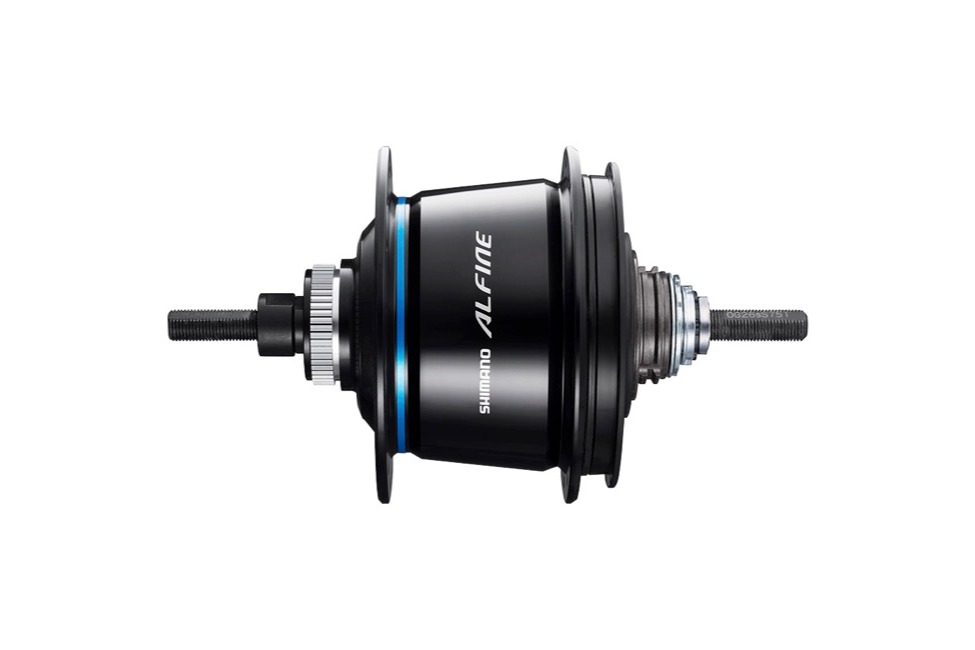 Shimano Hub SG-S7051-8 Alfine Di2 8Speed Internal Gear for Centerlock Disc 36Hole 135mm x 187mm with Rotor Mount Cover Black