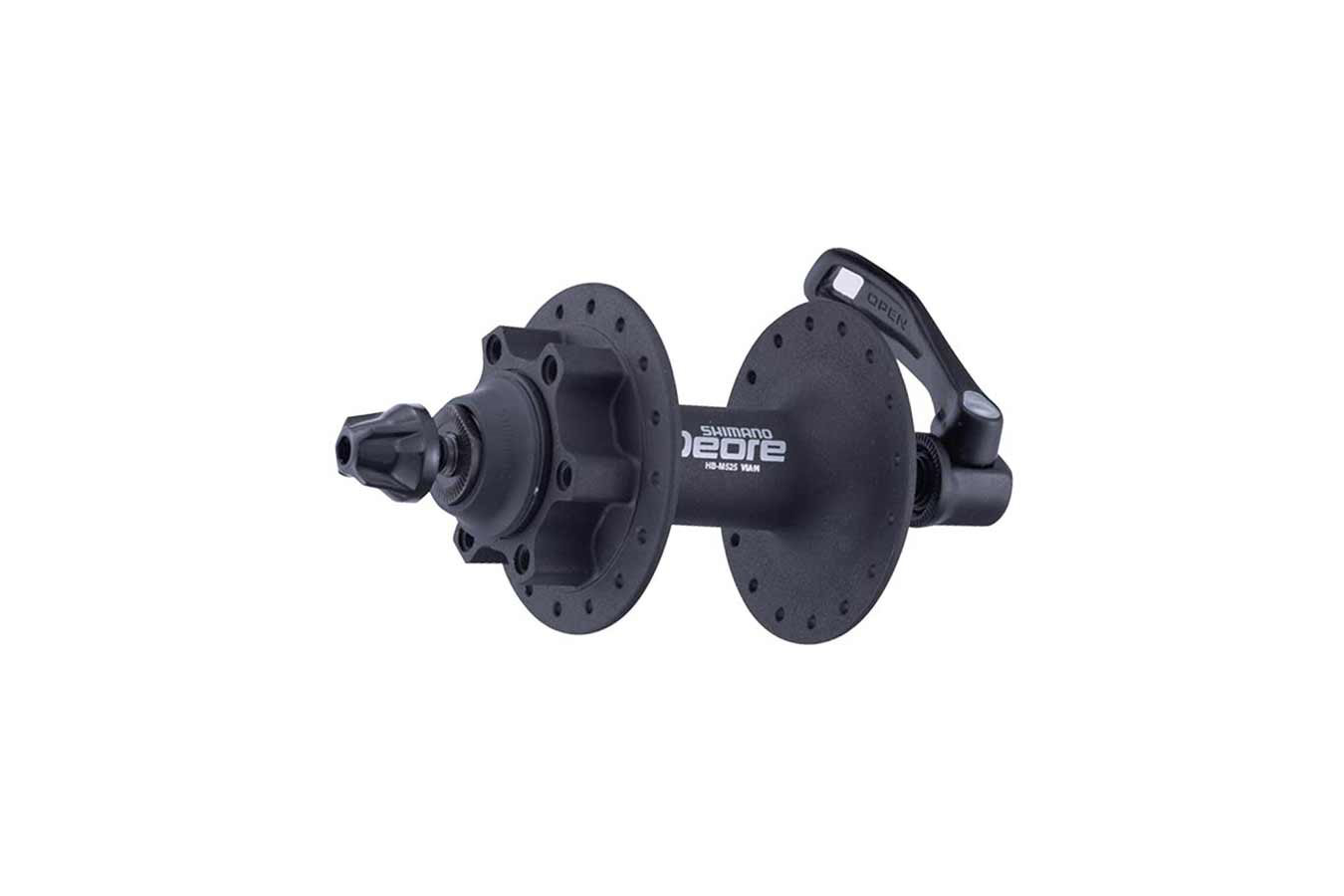 Shimano Deore HB-M525A 32H 100mm QR 6bolt Black Front Hub