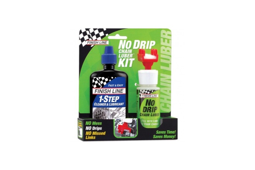 Finish Line No Drip Chain Luber Kit No Drip Chain Luber + 1-Step Chain Lube 120mL/4oz