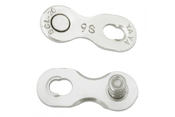 Taya SLC-20 9-Speed Chain Connector Silver 2 pack