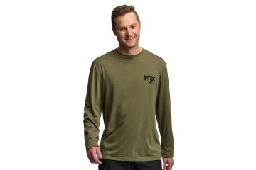 Fox TShirt Textured Long Sleeve Tee