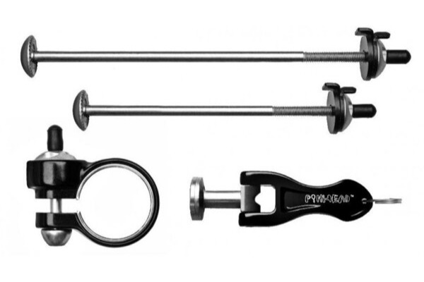 Pinhead QR 3 Pack Lock Set (Front/Rear QR Wheel Locks + Seatpost Clamp Locks + Key)