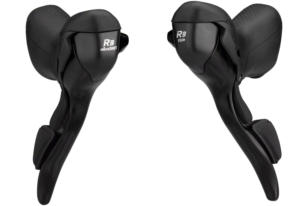 microSHIFT Shift Lever Set R8 Drop Bar 3x8Speed Shimano Compatible