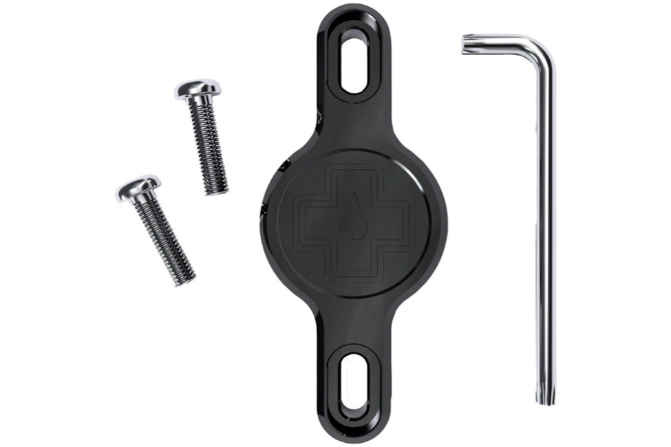 Muc-Off Secure Tag Holder V2 Bottle Cage Mount for AirTag Black