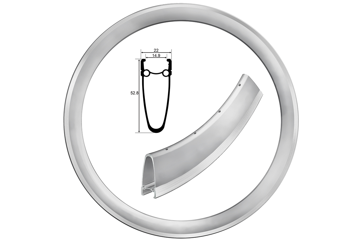 Damco Anodized Silver CNC 700c 50mm 32H