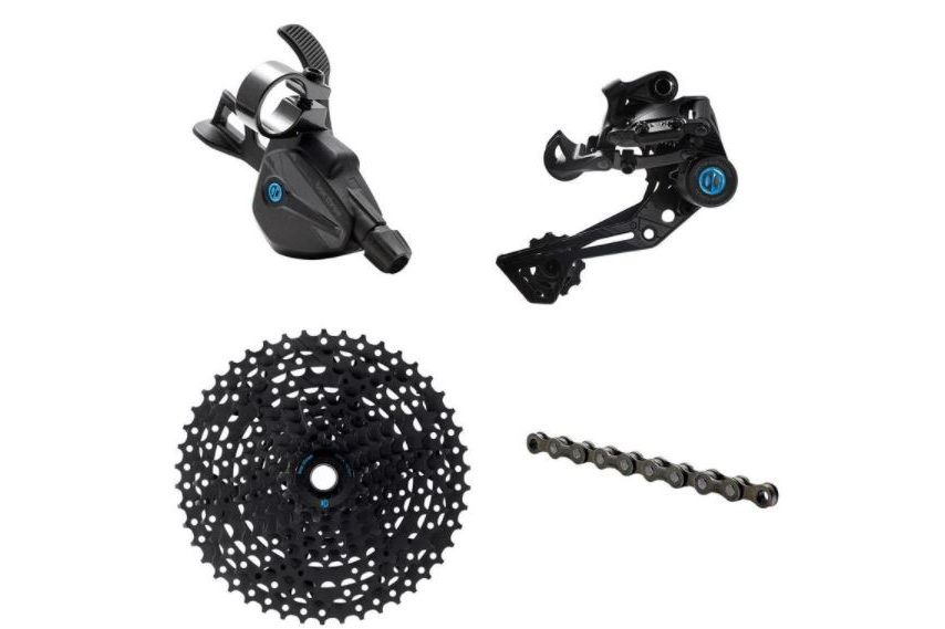 Box Three Prime9 Groupset, 9 Speed, Multi-Shift Kit, 11-46t, Black