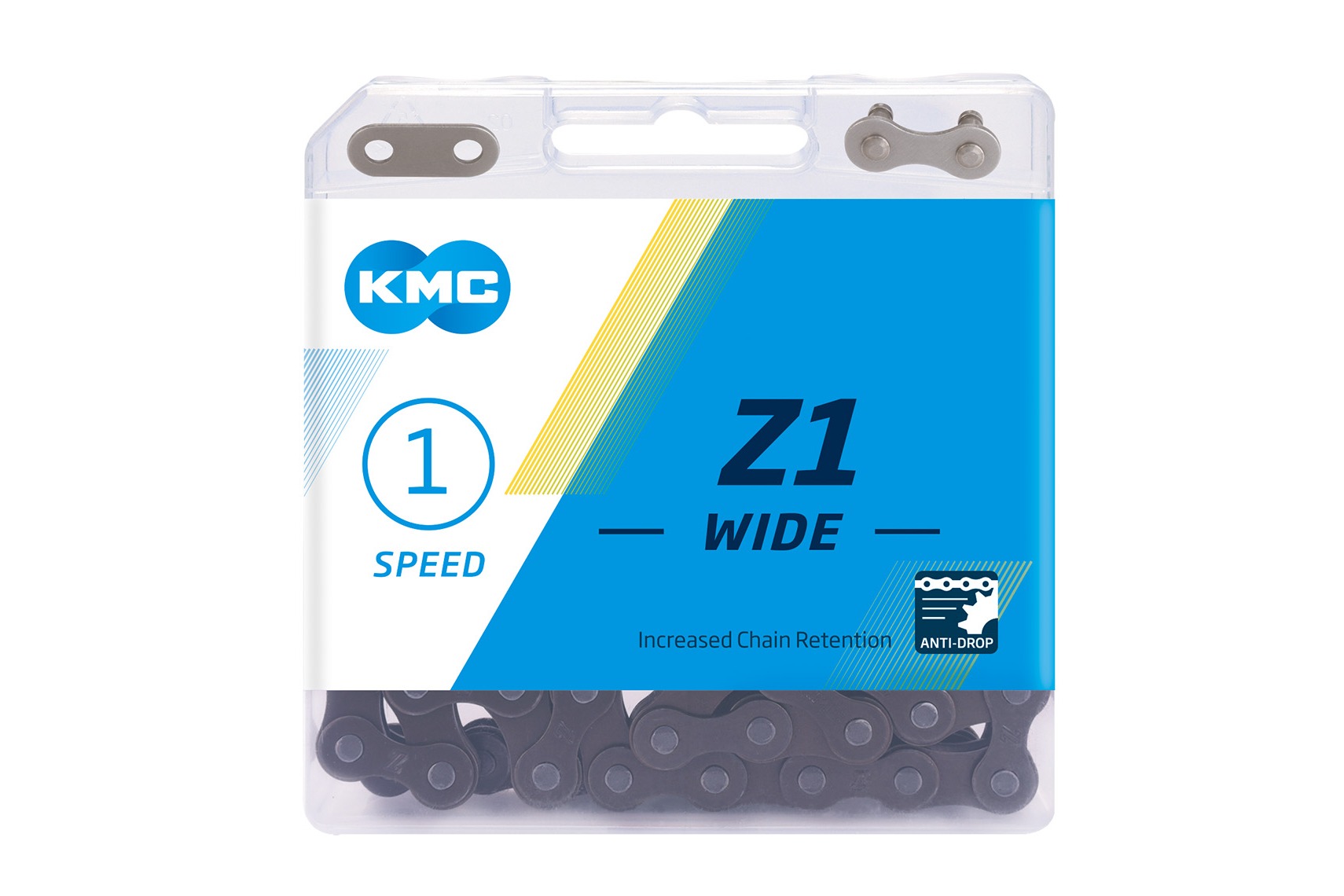 KMC Z1 Wide Cool Black Single Speed 1/8in chain