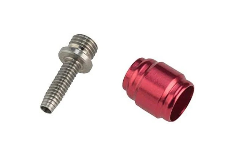 SRAM Disc Brake Fittings Olive and Barb Set Red Single Set