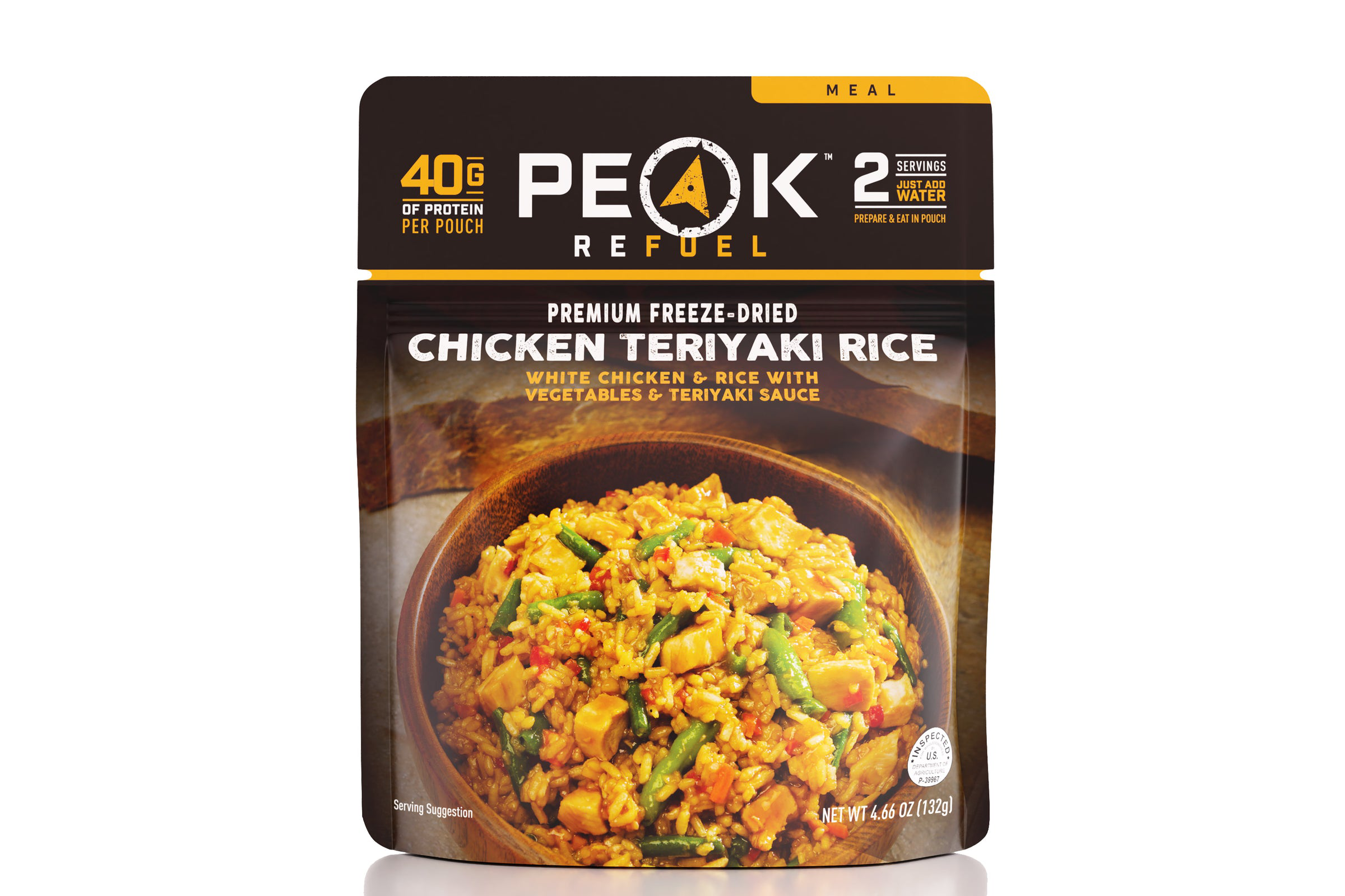 Peak Refuel Chicken Teriyaki Rice 2 Serving Pouch