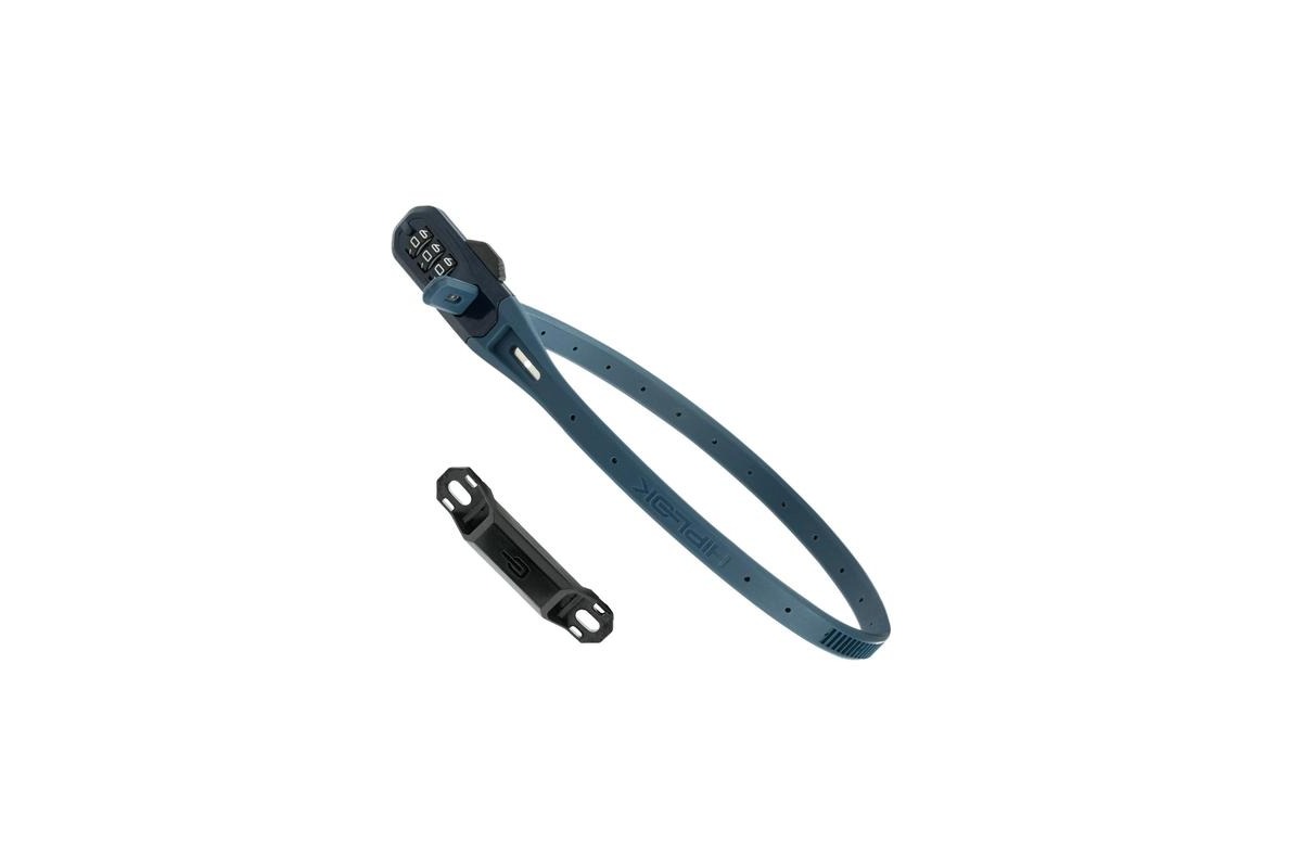 Hiplok Z Lok Combo V2 Security Tie Single 45cm with Bracket Blue