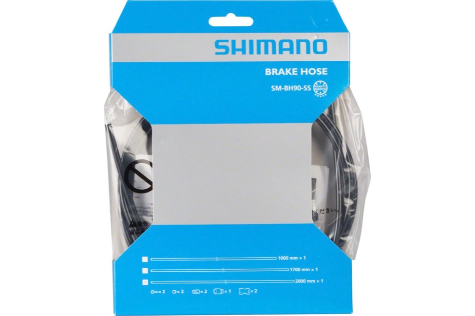 Shimano Brake Hose SM-BH90-SS 2000mm 2-Piston MTB Straight-Straight with Connecting Unit