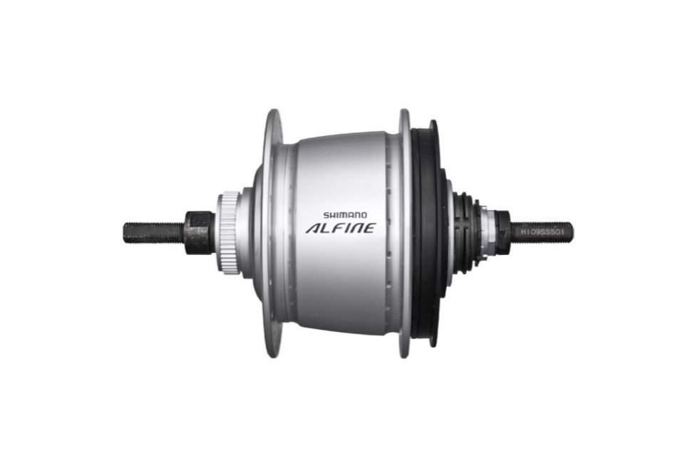 Shimano Internal Hub SG-S7001-8 Alfine 8Speed for Disc Brake 32Hole 135mm x 187mm with Rotor Mount Cover Silver