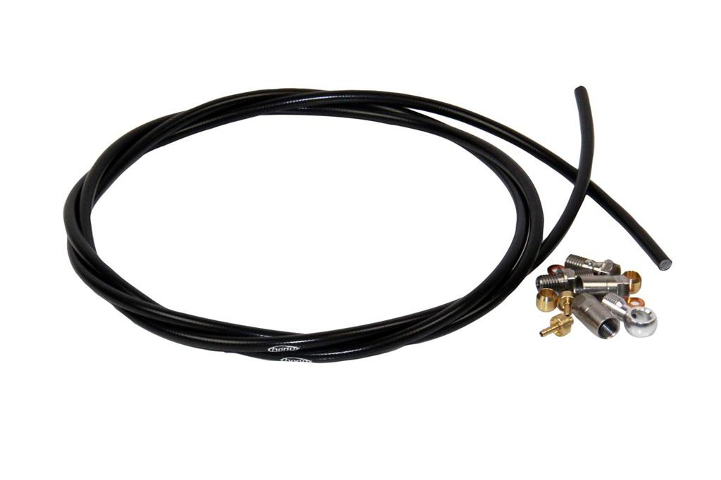 Hope Part Brake Hose Black 5mm Inc. 90 & Straight Connector
