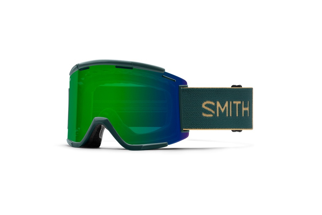 Smith Goggles Squad MTB Spruce/Safari ChromaPop Everyday Green Mirror + Clear AntiFog Lens