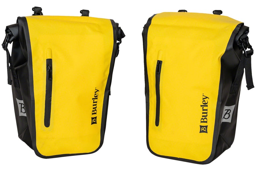Burley Coho Pannier Set 22 Liter 1 Pair Yellow