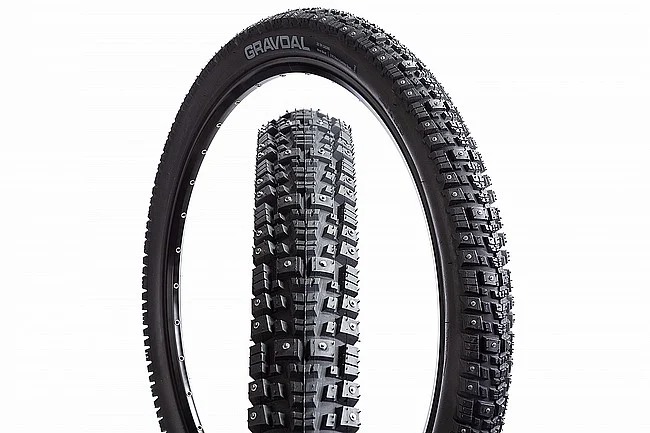 45Nrth Tire Gravdal x Tubeless Folding 60TPI with 240 Concave Carbide Aluminum Studs Black