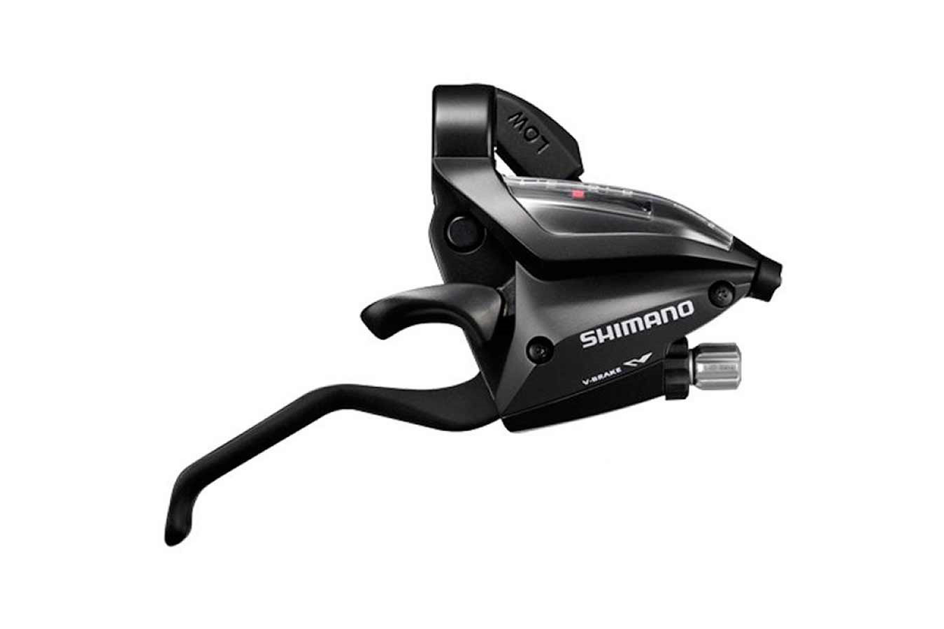 Shimano Shifter/Brake Lever Set ST-EF500-2A Altus EZ-Fire Plus 3x7Speed/Rear 2F-Alloy for V-Brake Black