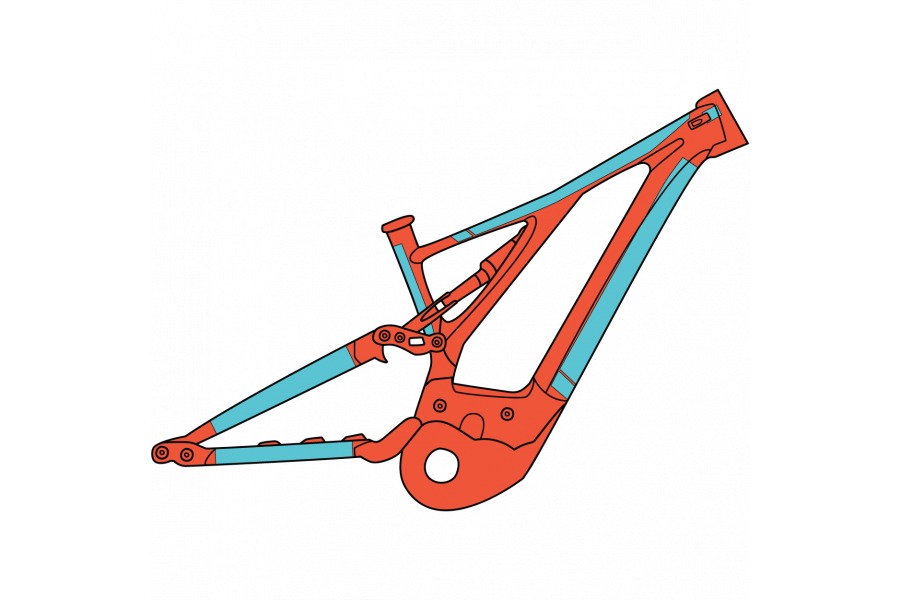 RideWrap Covered eMTB Frame Protection Kit