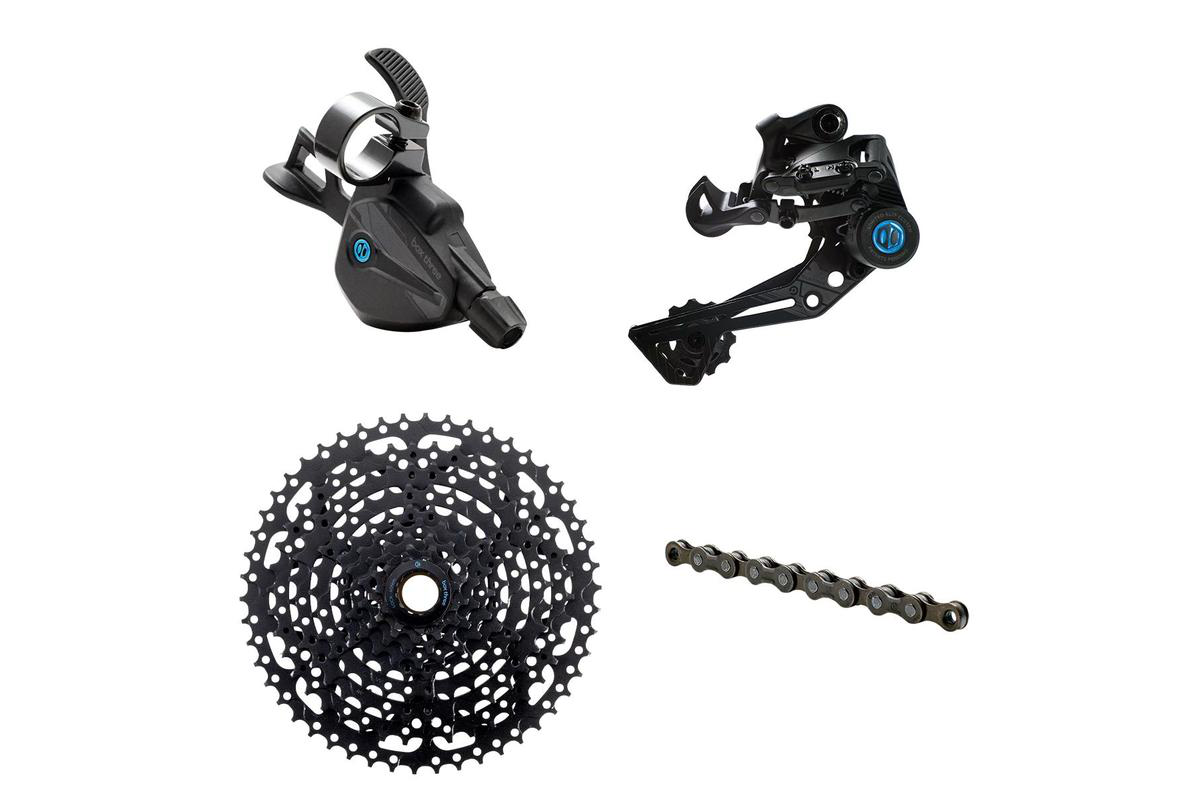 Box Three Prime9 Groupset, 9 Speed, Multi-Shift Kit, 11-50t, Black