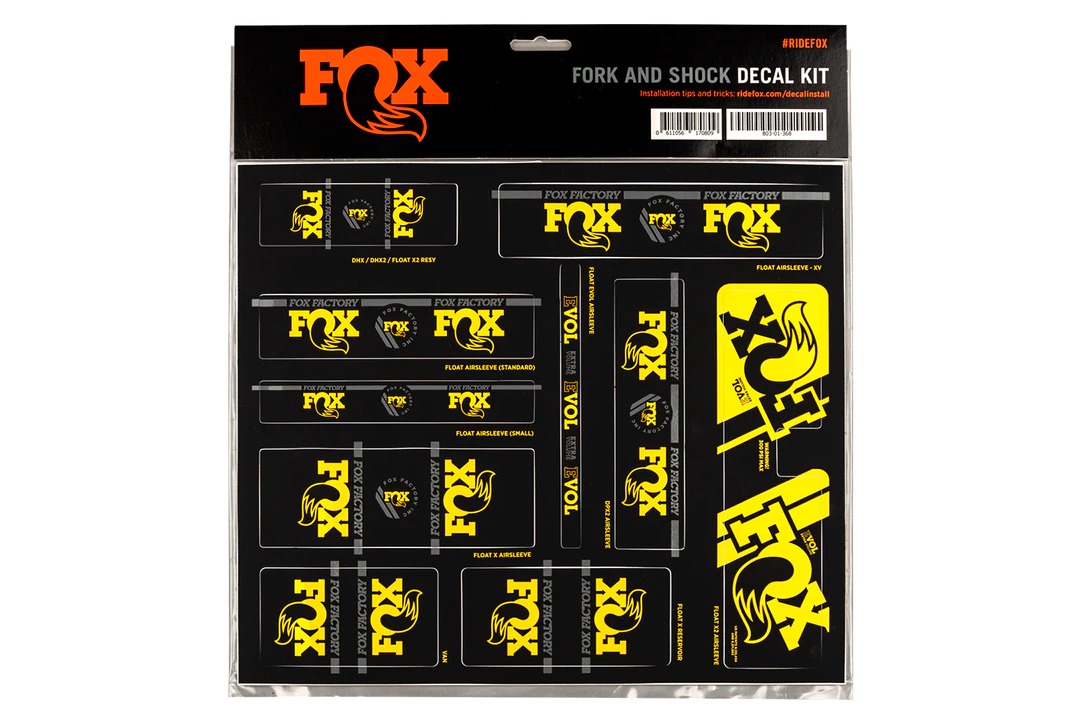 Fox fork and shock decal online kit