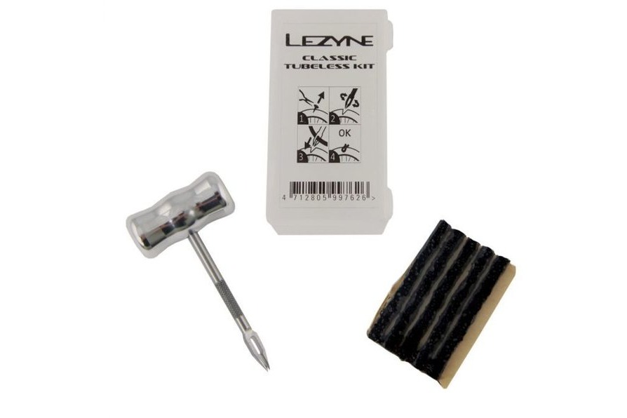 Lezyne, Classic Tubeless Kit, Tubeless repair kit, includes tool and 5 plugs
