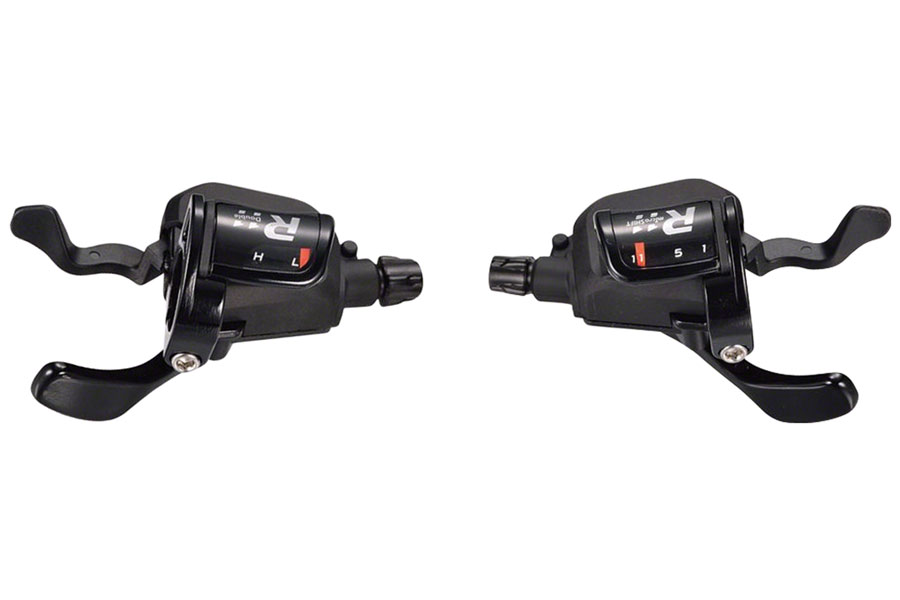 microSHIFT R11 Trigger Shifter Set, 11-Speed Road, Double, Optical Indicator, Shimano Compatible