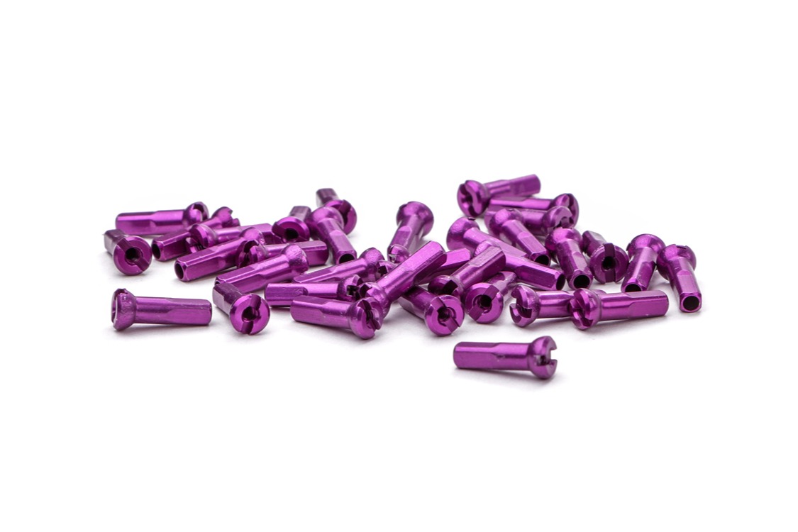 Sapim Nipple Aluminum 14mm Purple Polyax