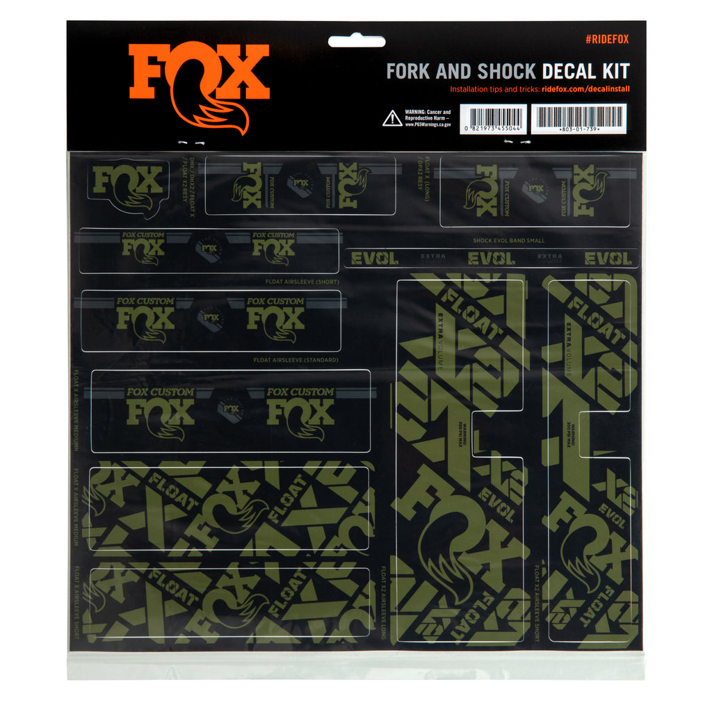 Fox Fork/Shock Decal Kit 