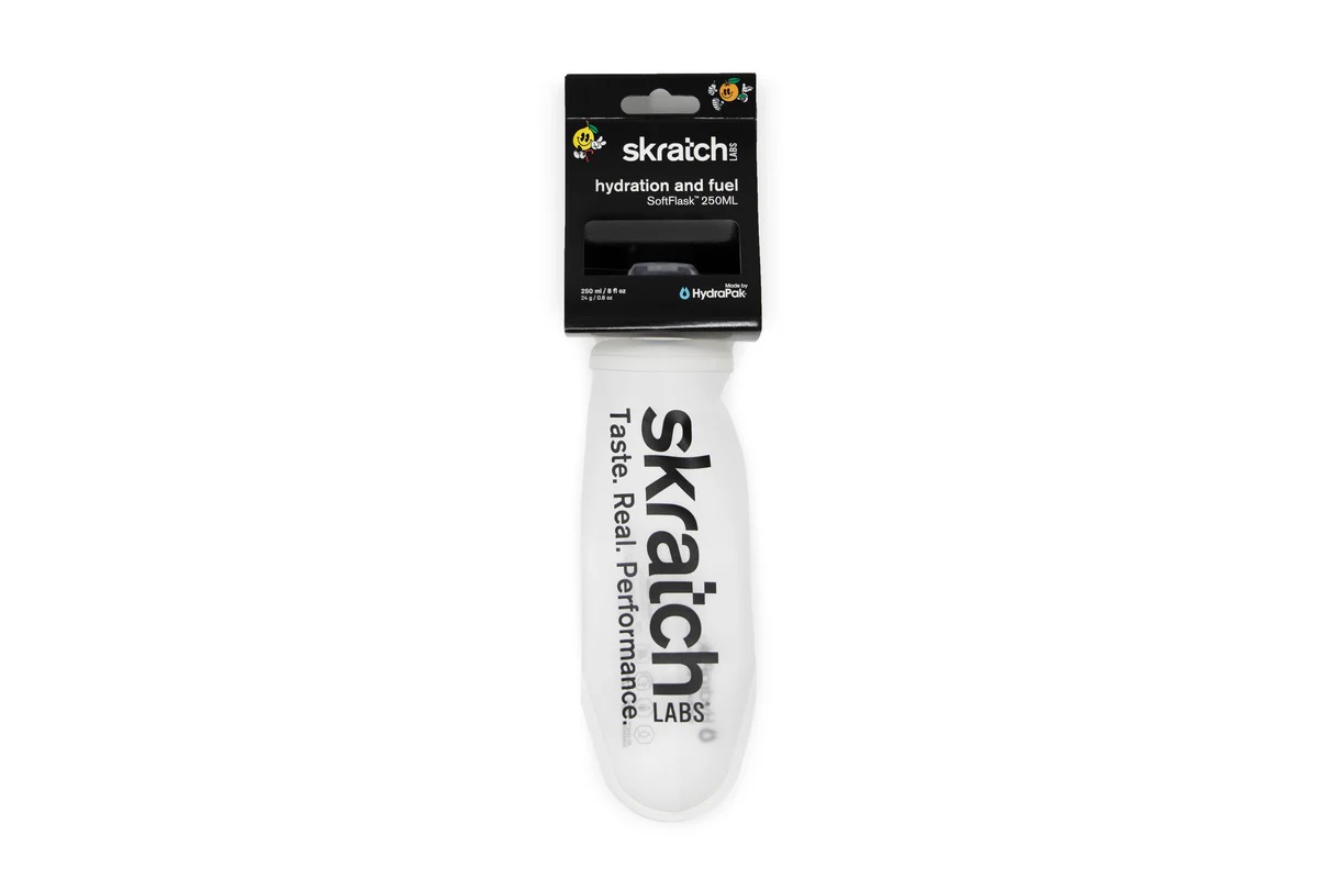 Skratch Labs Hydrapak SoftFlask Tall 250mL Clear