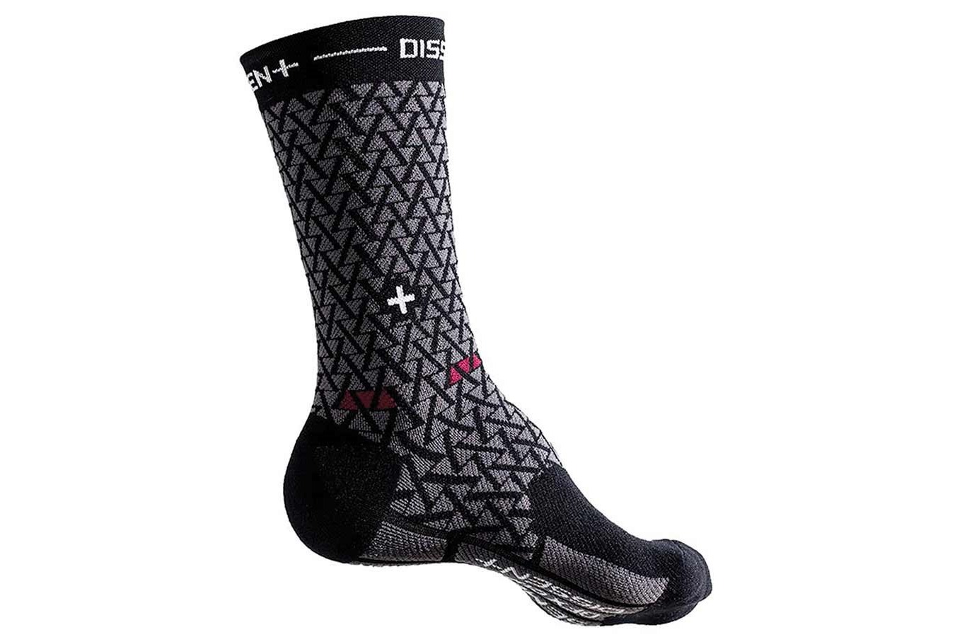 Dissent Socks Genuflex Crew Protect 8inch SEMENUK Compression Socks Black Medium (Men 8-10)