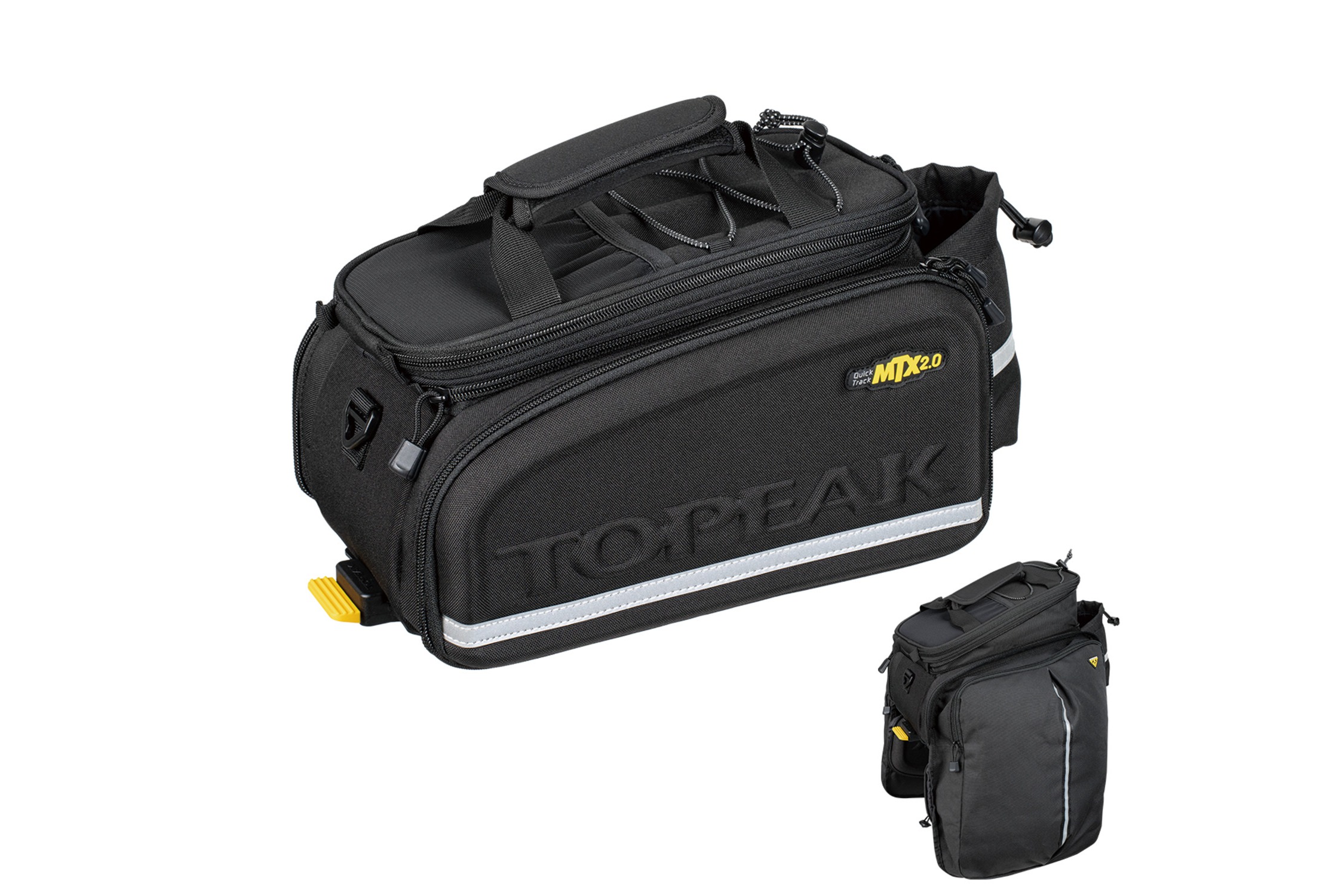 Topeak Trunk Bag MTX 2.0 DX-P 19.4Litre with Folding Expandable Side Panniers Black