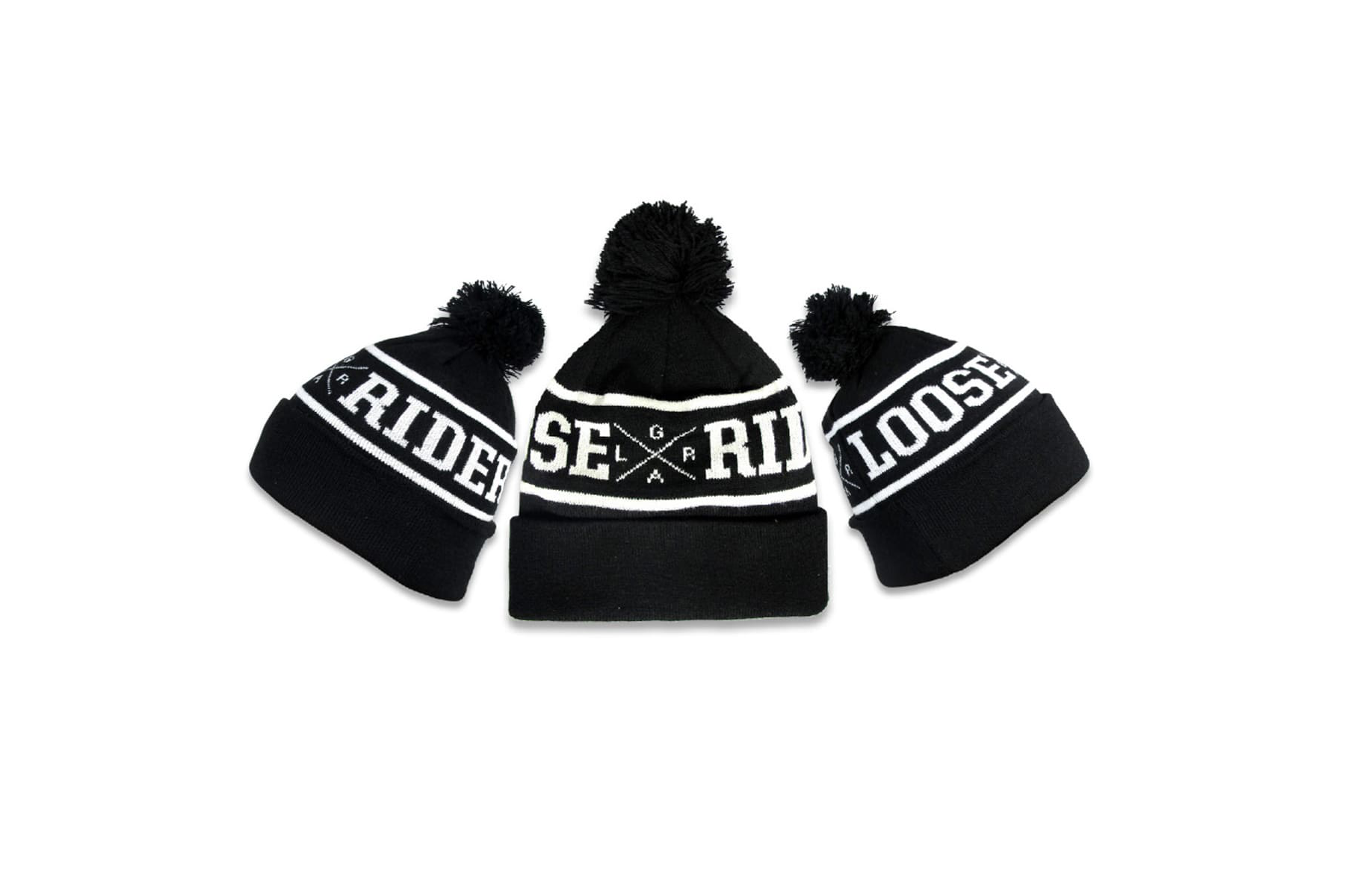 Loose Riders Pom Beanie Black OneSize