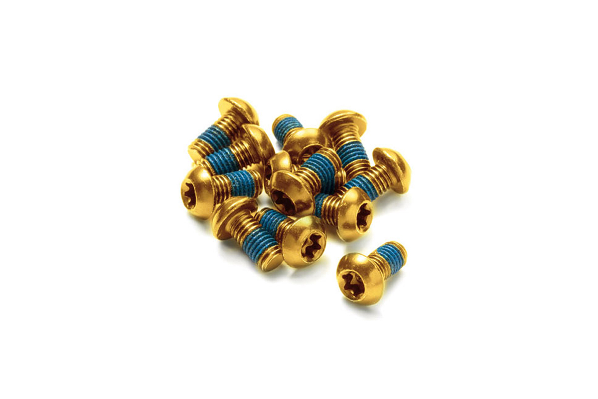 Ashima Rotor Bolt M5X10 Gold 12pack