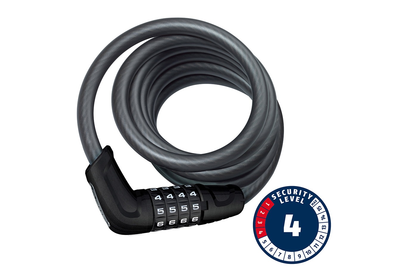 Abus Cable Lock Tresor 6512C Combo 12mm x 180cm 5.9ft Black