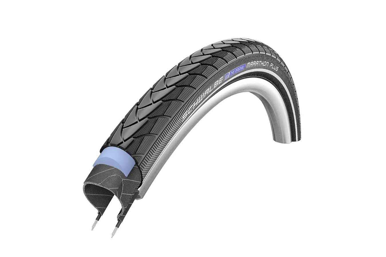 Schwalbe, Marathon Plus, Tire, 700x47C, Wire, Clincher, Endurance, SmartGuard, 67TPI, Black