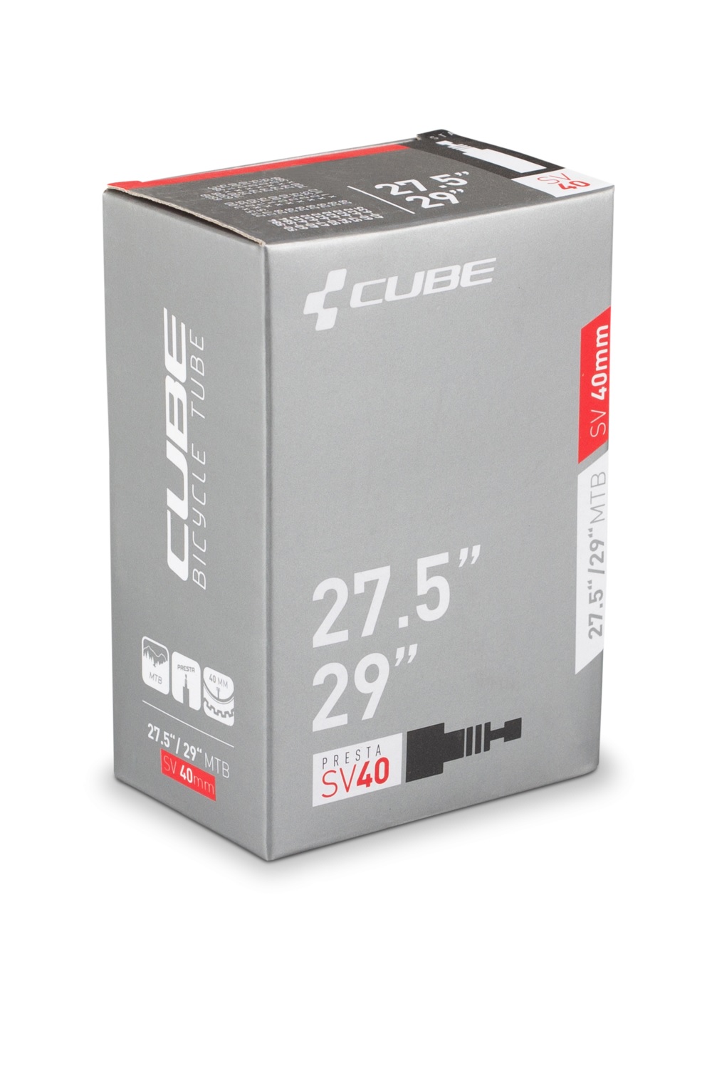 Cube Inner Tube 27.5in/29in (40-60mm) MTB Presta Valve 40mm