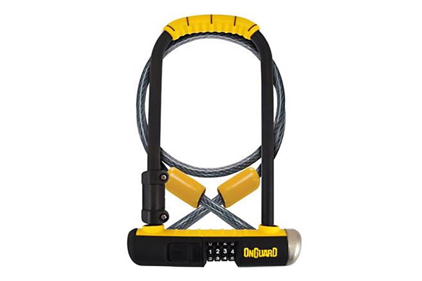 OnGuard, Combo DT 8012C, U-Lock, 13 mm x 115mm x 230mm / 10mm x 120cm (13mm x 4.5'' x 9'' / 10mm x 4')
