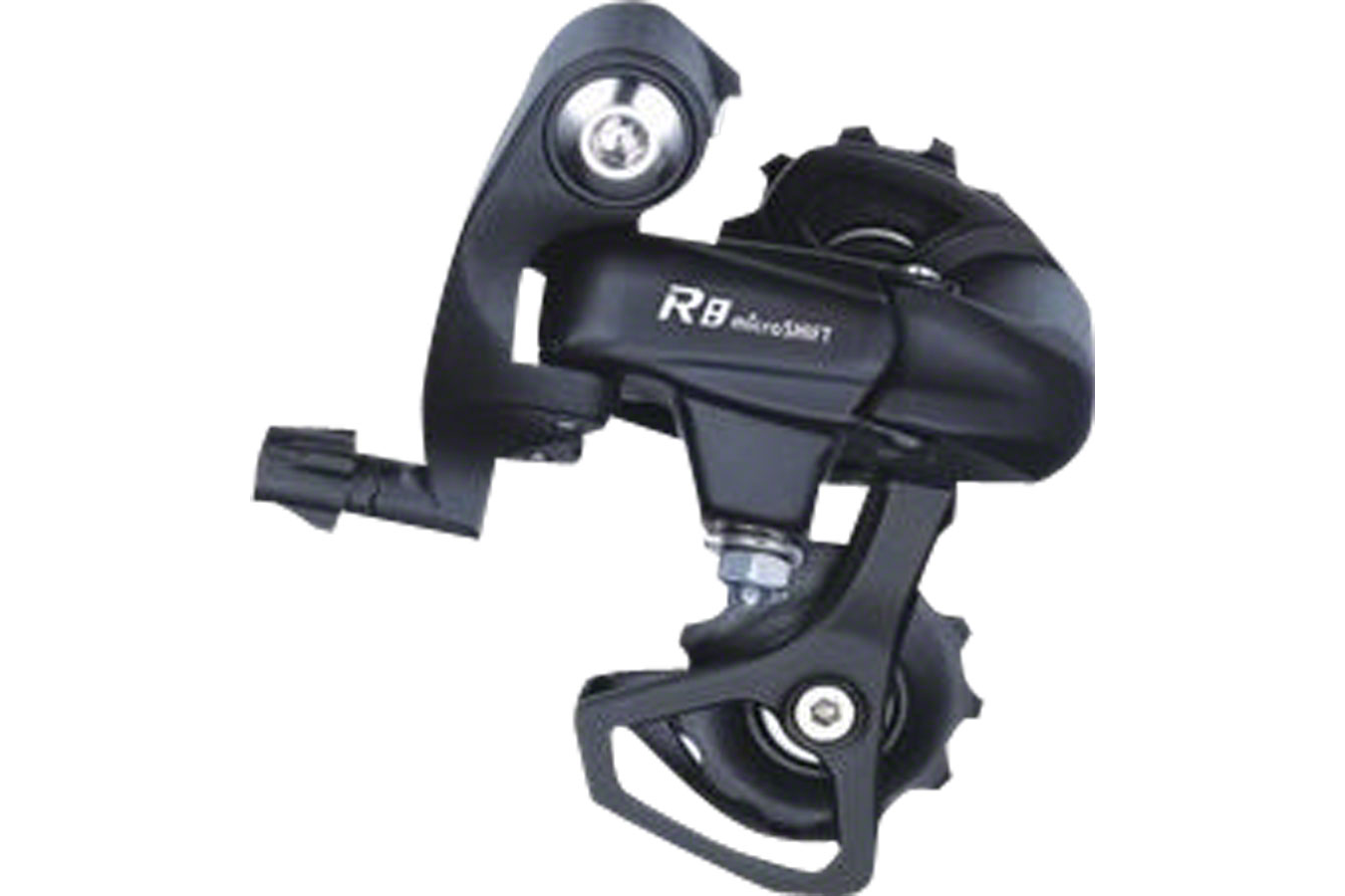 microSHIFT R8 Rear Derailleur - 8,9 Speed, Short Cage, Black