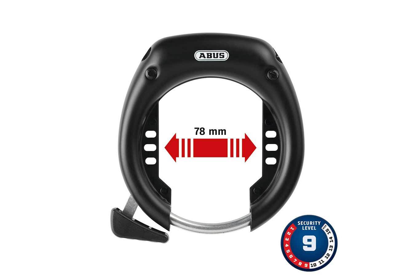 Abus Shield 5650L Frame Lock Key 8.5mm Black